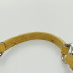 PRADA Hand Bag Enamel Yellow Silver 96373