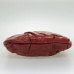 PRADA Hand Bag Enamel Yellow Silver 96373