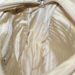 PRADA Shoulder Bag Nylon Beige Silver  96465