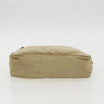PRADA Shoulder Bag Nylon Beige Silver  96465