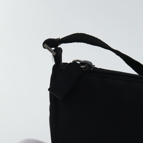 PRADA Accessory Pouch Nylon Black Silver  96593