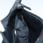 PRADA Accessory Pouch Nylon Black Silver  96593