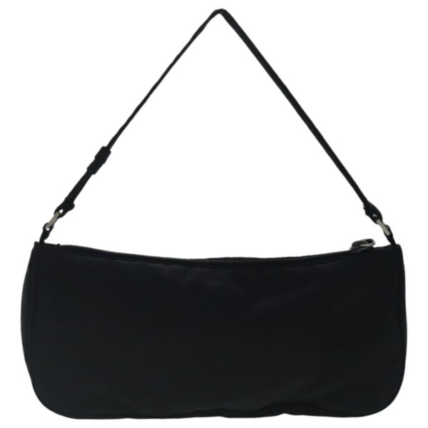 PRADA Accessory Pouch Nylon Black Silver  96593
