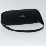 PRADA Accessory Pouch Nylon Black Silver  96593