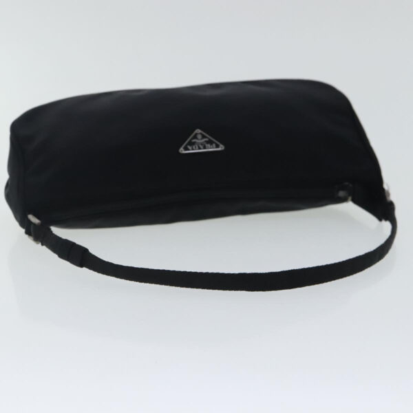 PRADA Accessory Pouch Nylon Black Silver  96593