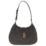 PRADA Shoulder Bag Nylon Gray Gold  96594