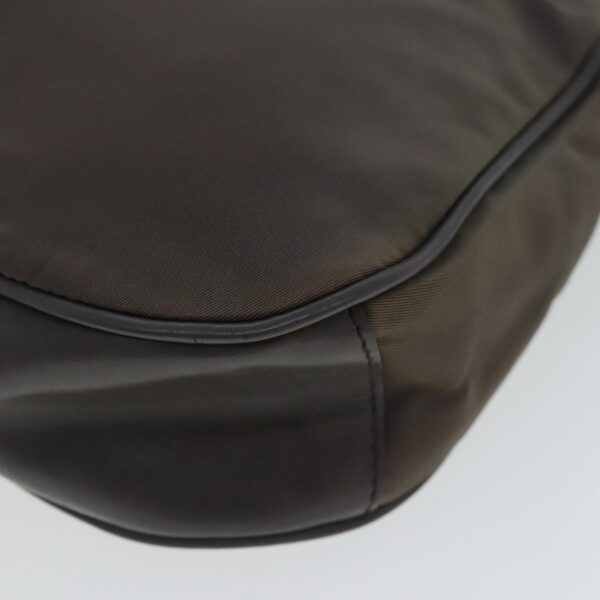 PRADA Shoulder Bag Nylon Gray Gold  96594