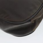 PRADA Shoulder Bag Nylon Gray Gold  96594