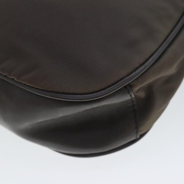 PRADA Shoulder Bag Nylon Gray Gold  96594
