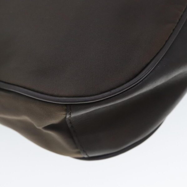 PRADA Shoulder Bag Nylon Gray Gold  96594