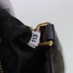 PRADA Shoulder Bag Nylon Gray Gold  96594
