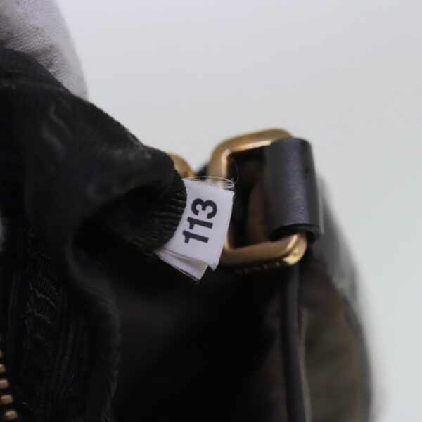 PRADA Shoulder Bag Nylon Gray Gold  96594