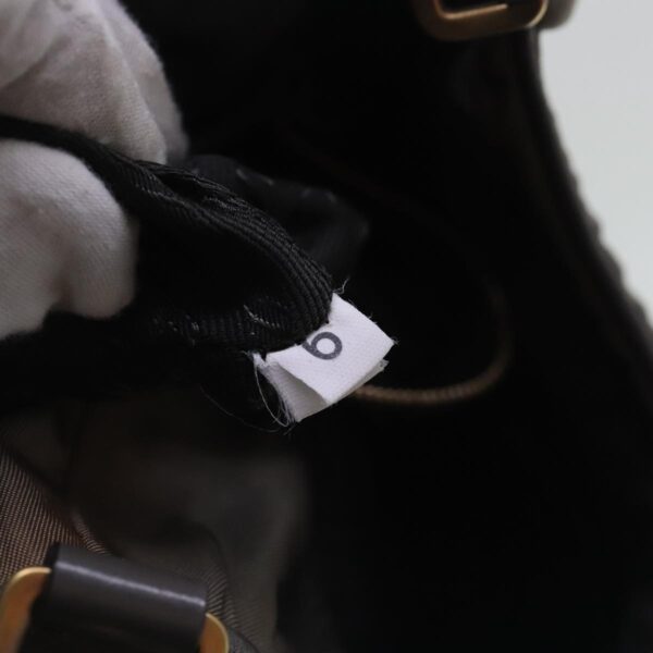 PRADA Shoulder Bag Nylon Gray Gold  96594