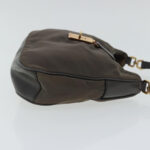 PRADA Shoulder Bag Nylon Gray Gold  96594