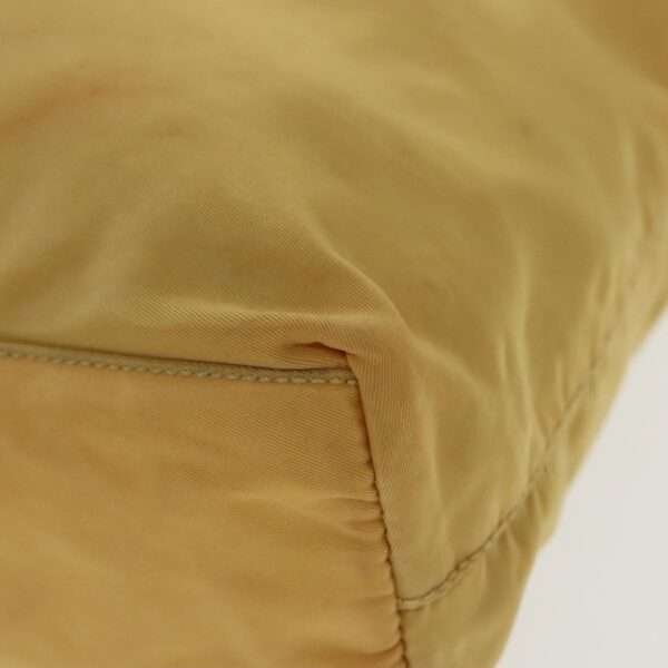 PRADA Tote Bag Nylon Yellow Silver  96620