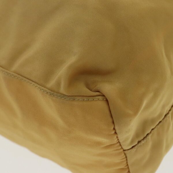 PRADA Tote Bag Nylon Yellow Silver  96620