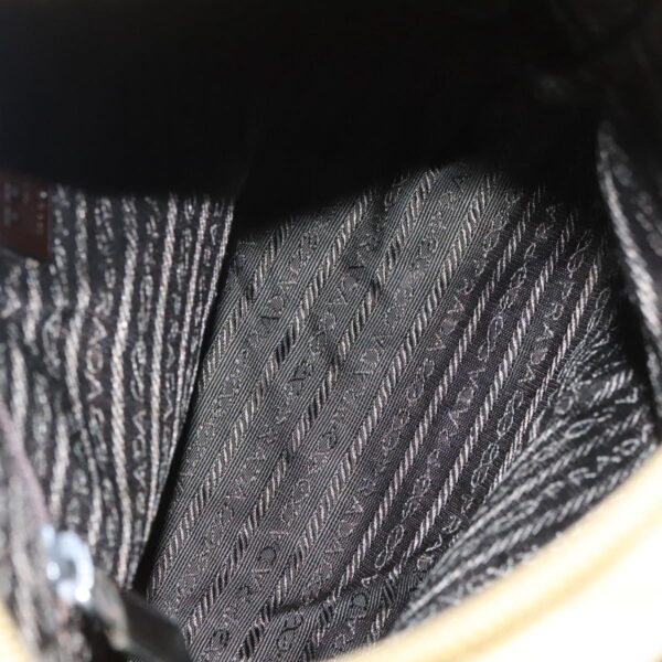 PRADA Tote Bag Nylon Yellow Silver  96620
