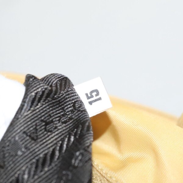 PRADA Tote Bag Nylon Yellow Silver  96620