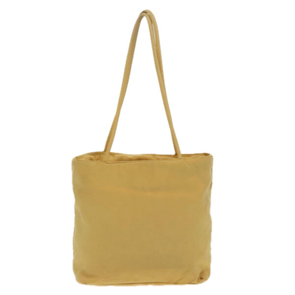 PRADA Tote Bag Nylon Yellow Silver  96620