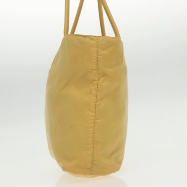 PRADA Tote Bag Nylon Yellow Silver  96620