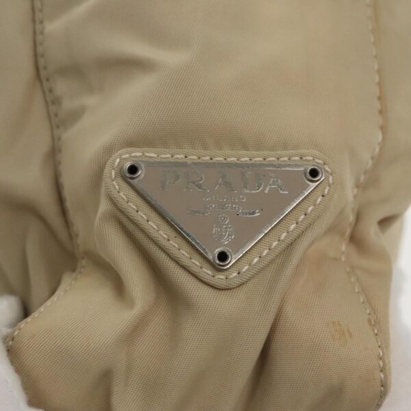 PRADA Tote Bag Nylon Beige  96648