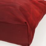 PRADA Tote Bag Nylon Red Silver  96649