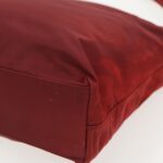 PRADA Tote Bag Nylon Red Silver  96649