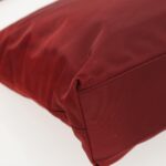 PRADA Tote Bag Nylon Red Silver  96649