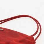 PRADA Tote Bag Nylon Red Silver  96649