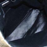 PRADA Hand Bag Nylon Brown Silver  96651