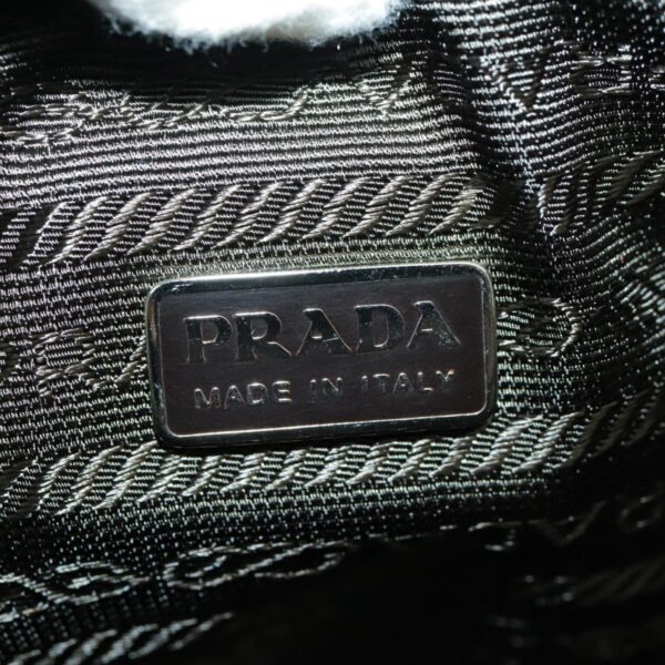 PRADA Pouch Nylon Beige  96665