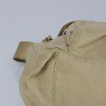 PRADA Shoulder Bag Nylon Beige Silver  97429