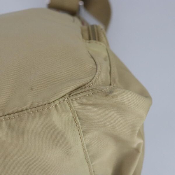 PRADA Shoulder Bag Nylon Beige Silver  97429