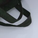 PRADA Hand Bag Nylon Khaki Silver  97435