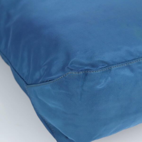 PRADA Tote Bag Nylon Blue Silver  97436