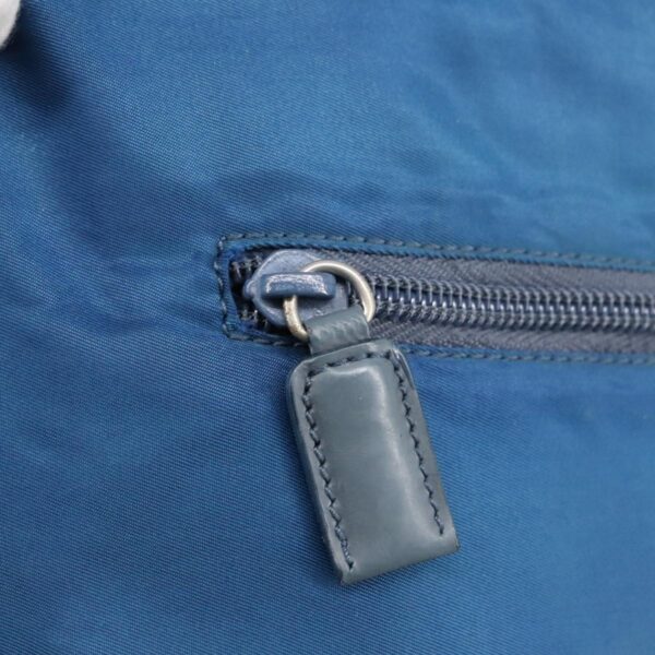 PRADA Tote Bag Nylon Blue Silver  97436
