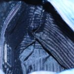 PRADA Tote Bag Nylon Blue Silver  97436