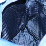 PRADA Tote Bag Nylon Blue Silver  97436