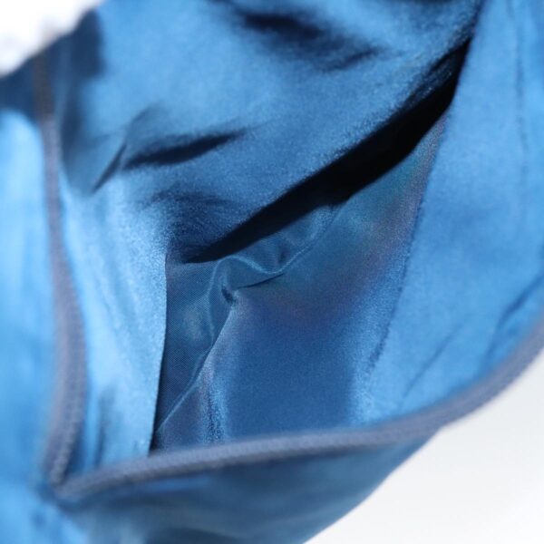 PRADA Tote Bag Nylon Blue Silver  97436