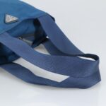 PRADA Tote Bag Nylon Blue Silver  97436