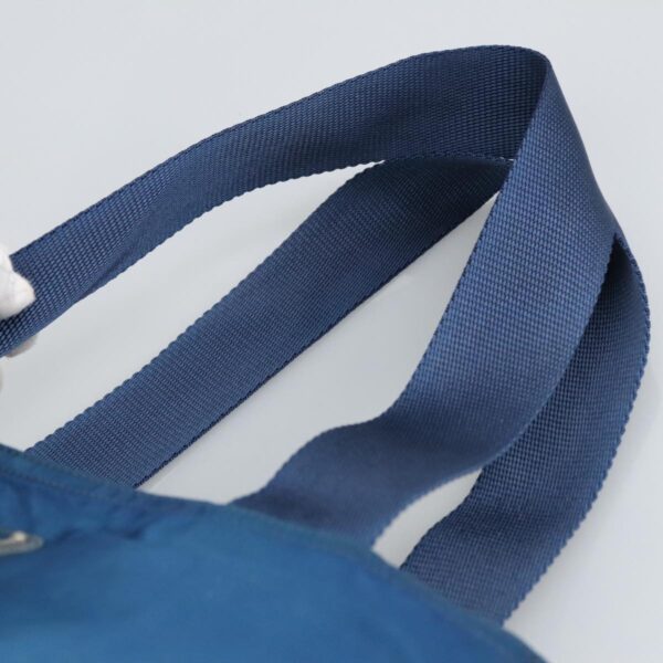 PRADA Tote Bag Nylon Blue Silver  97436