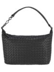 Bottega Veneta Women's Intrecciato Shoulder Bag Black