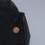 PRADA Hand Bag Nylon Black Silver  97538