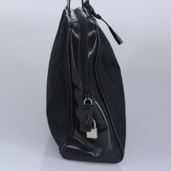 PRADA Hand Bag Nylon Black Silver  97538