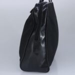 PRADA Hand Bag Nylon Black Silver  97538
