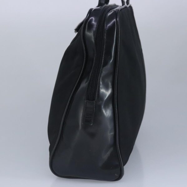 PRADA Hand Bag Nylon Black Silver  97538