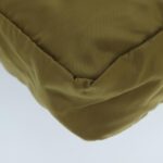 PRADA Tote Bag Nylon Silver Brown  97604