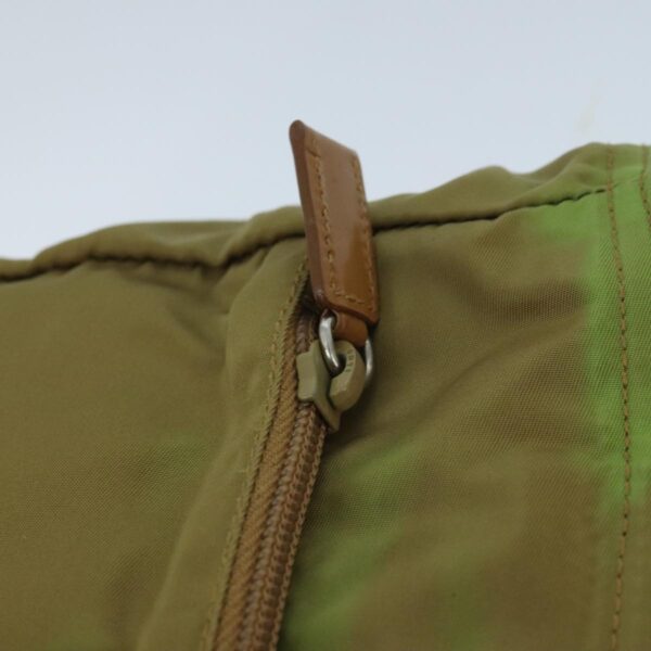PRADA Tote Bag Nylon Silver Brown  97604