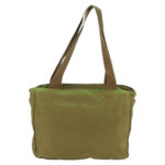 PRADA Tote Bag Nylon Silver Brown  97604