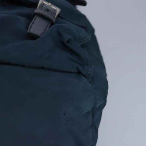 PRADA Backpack Nylon Blue Silver  97831
